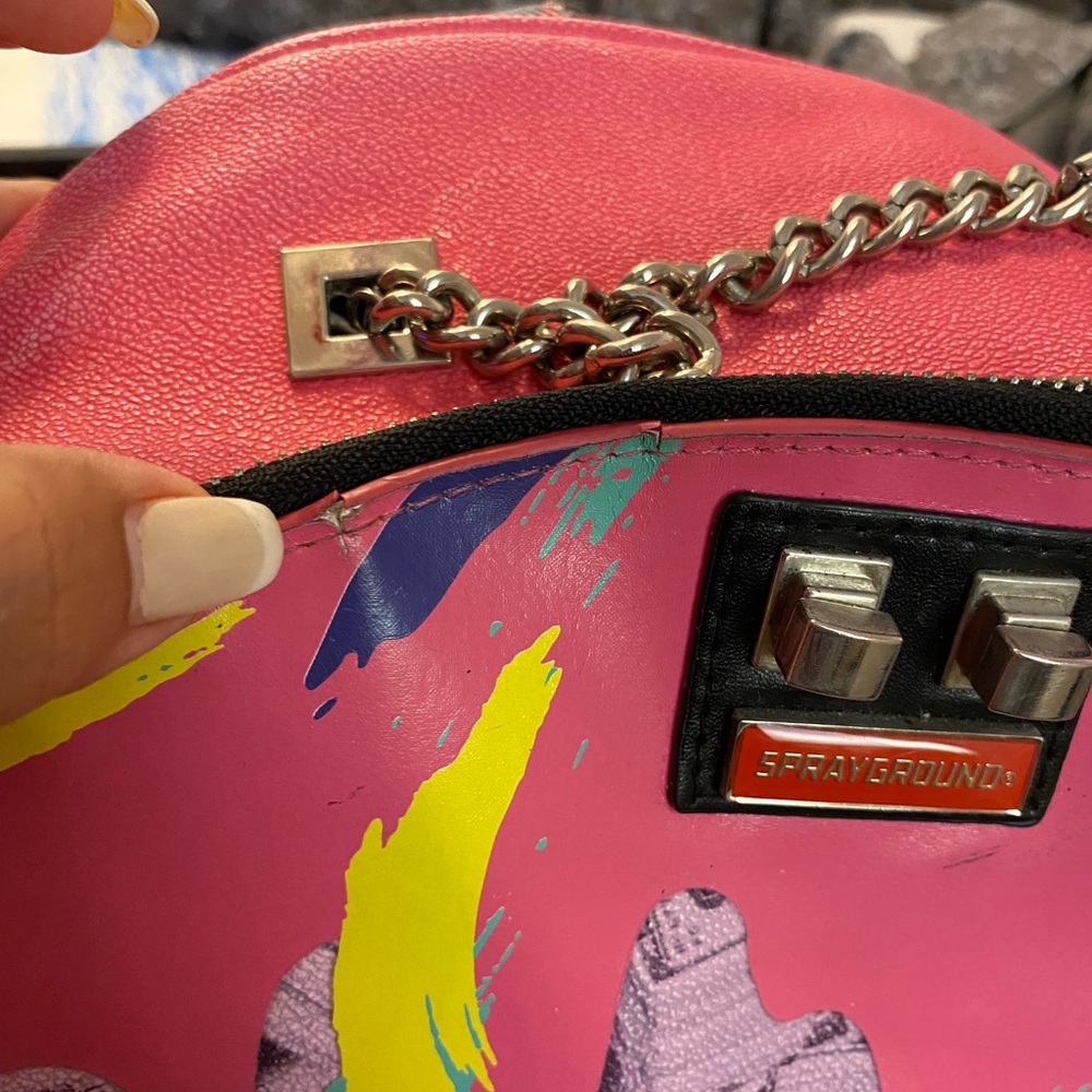 Sprayground one of one book bag. Excellent used condition, few marks, $100 - Picture 7 of 10